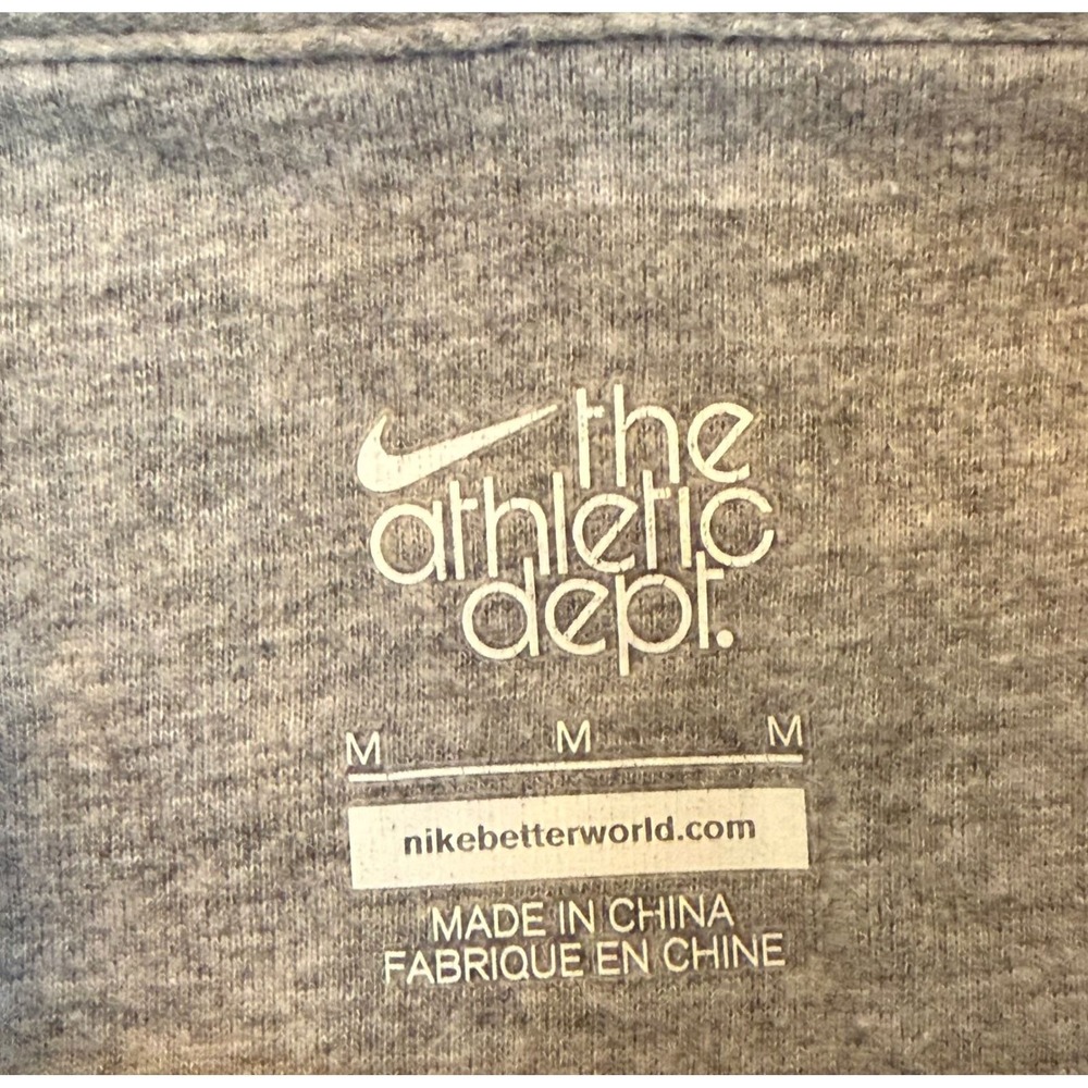 Nike Womens The Athletic Dept Full Zip Hoodie Heather Grey Swoosh Logo Size M - Picture 5 of 5